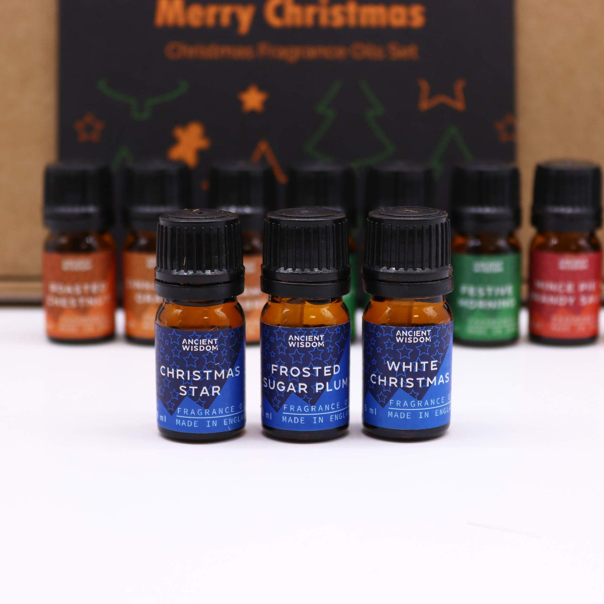 Christmas Fragrance Oil Gift Set - Festive Delights (5ml × 12) | CardsAmoreStore