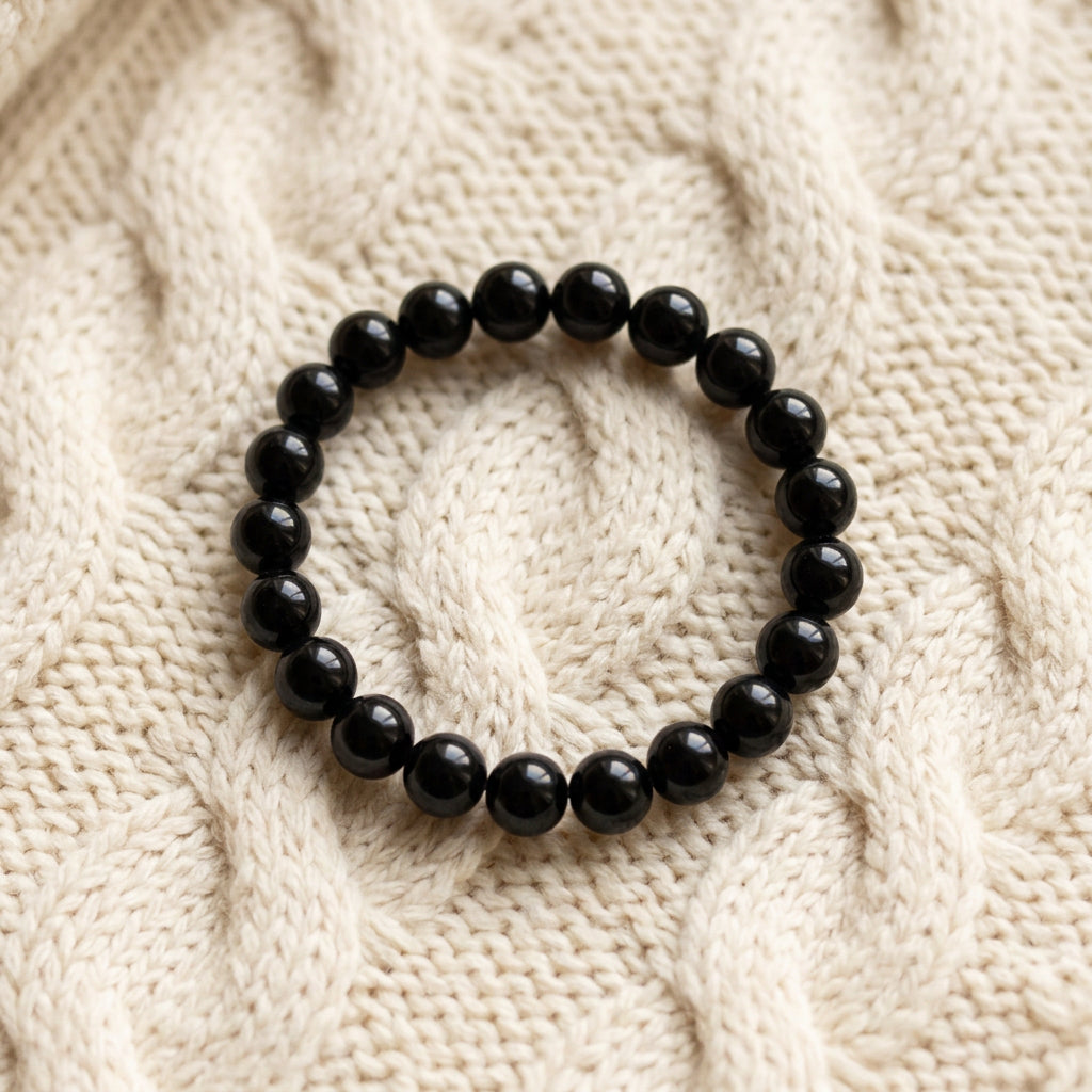 Black Agate Power Bracelet | CardsAmoreStore