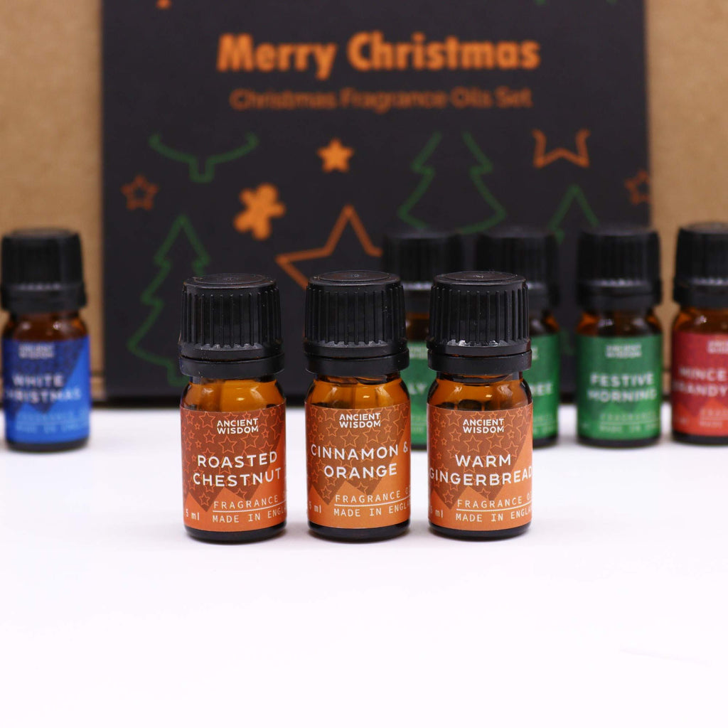 Christmas Fragrance Oil Gift Set - Festive Delights (5ml × 12) | CardsAmoreStore