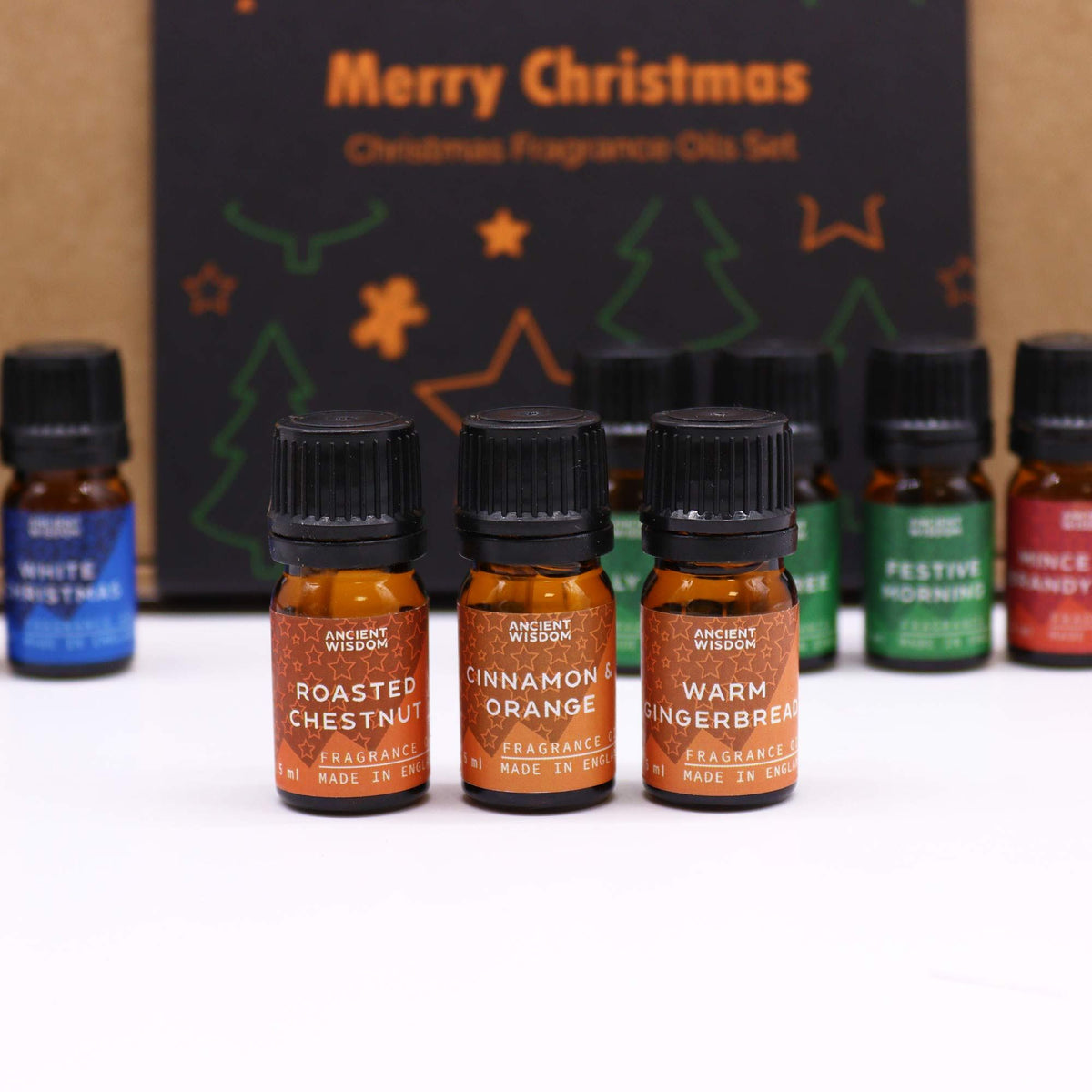 Christmas Fragrance Oil Gift Set - Festive Delights (5ml × 12) | CardsAmoreStore
