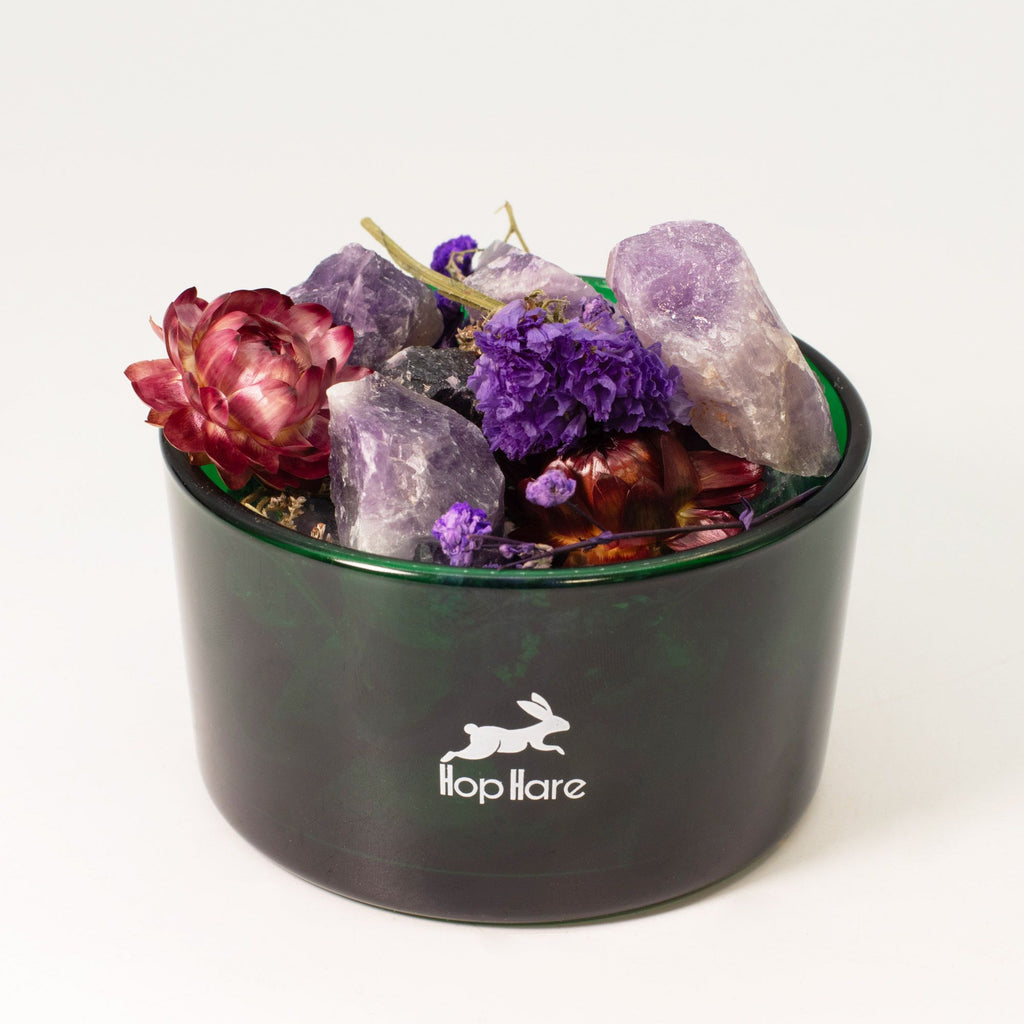 Hop Hare Diffusing Crystals & Floral Set – The Moon (Amethyst) | CardsAmoreStore