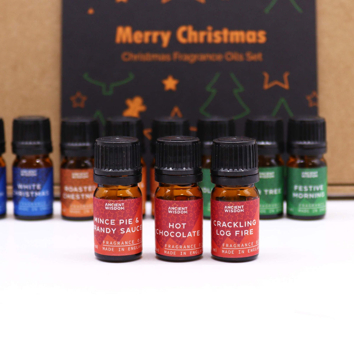 Christmas Fragrance Oil Gift Set - Festive Delights (5ml × 12) | CardsAmoreStore