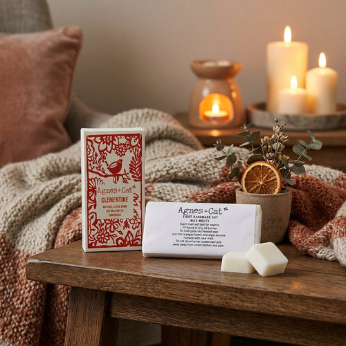 Agnes + Cat soy wax melts – fresh clementine citrus fragrance