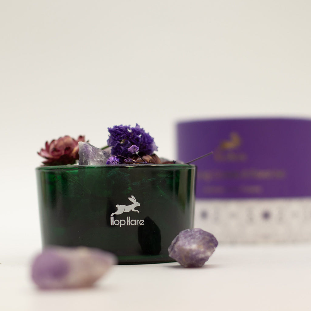 Hop Hare Diffusing Crystals & Floral Set – The Moon (Amethyst) | CardsAmoreStore