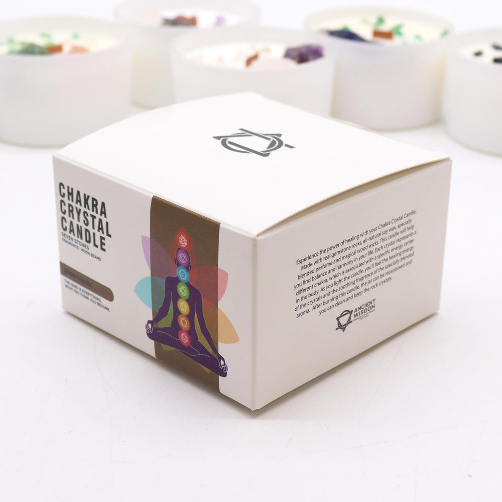 Large Seven Chakra Crystal Candle – Seven Chakra (Harmony) | CardsAmoreStore