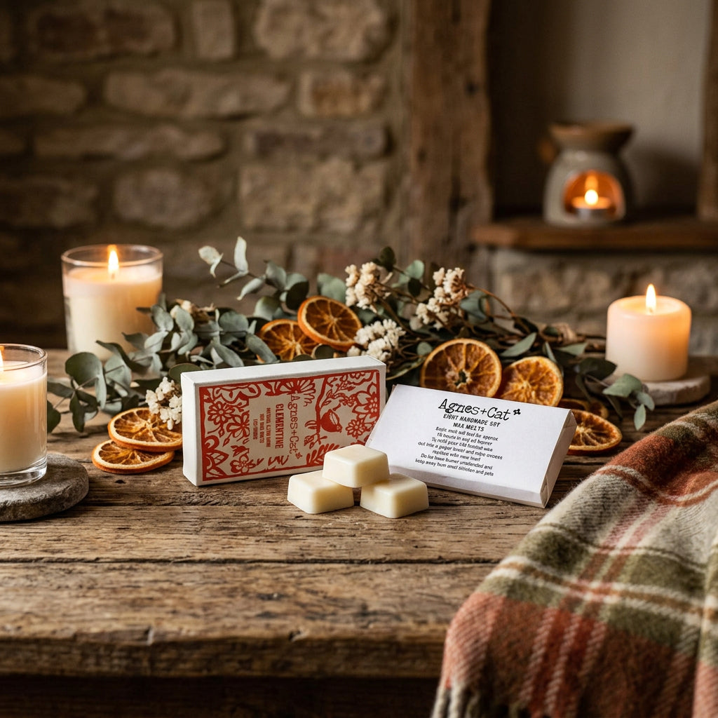 Agnes + Cat soy wax melts – fresh clementine citrus fragrance