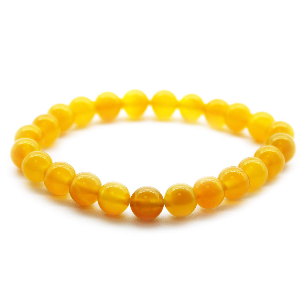 Honey crystal power bracelet – warm golden beads for confidence and positive energy
