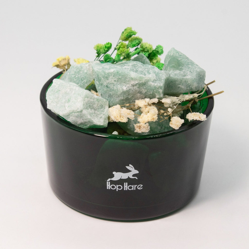 Hop Hare Diffusing Crystals & Floral Set – The Magician (Green Aventurine) | CardsAmoreStore