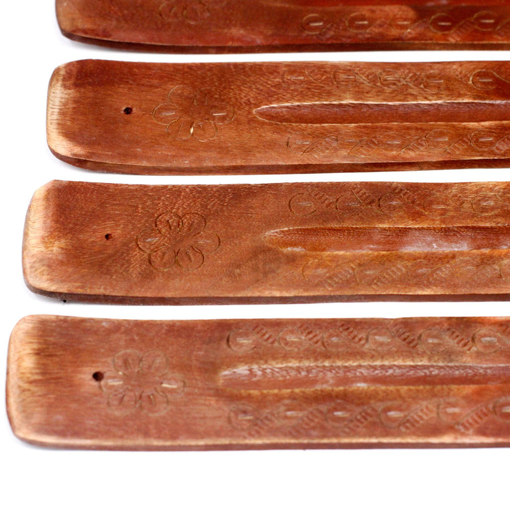 Carved Mango Wood Ash Catcher 10" | CardsAmoreStore