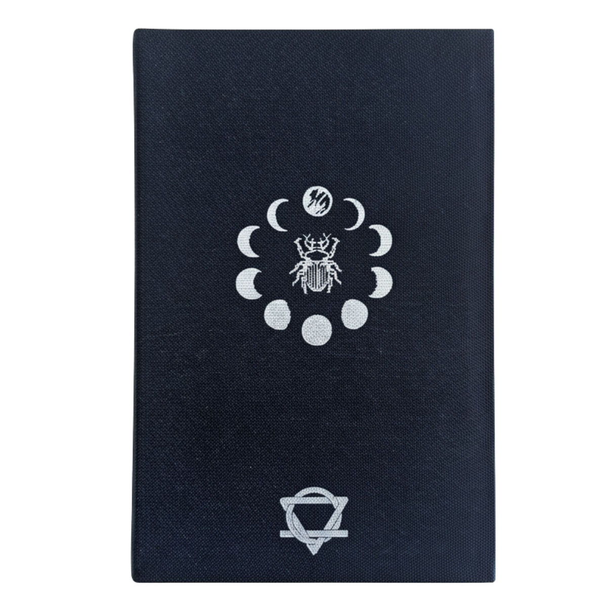 Black gratitude journal with silver lining – 120‑page mindfulness reflection notebook