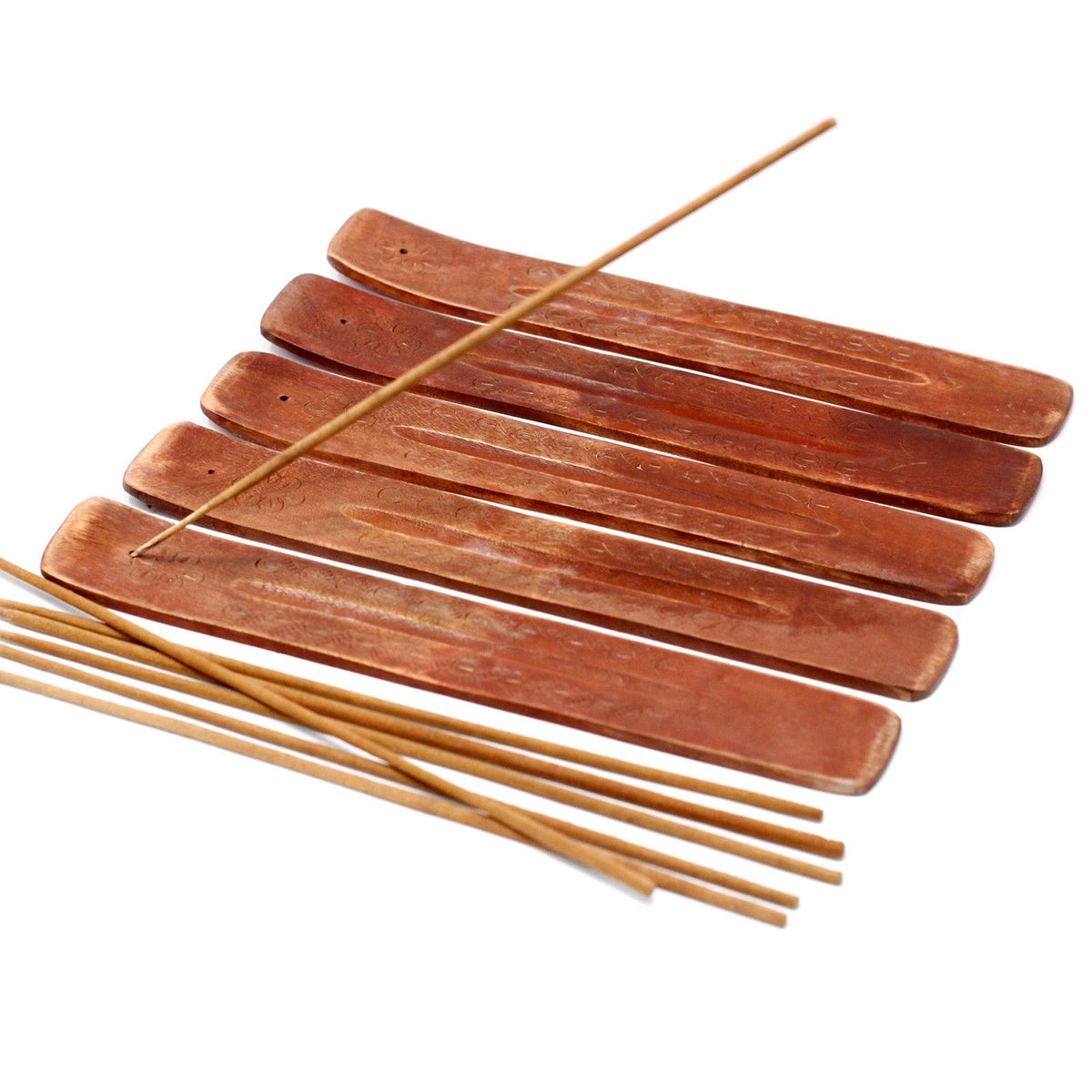 Carved Mango Wood Ash Catcher 10" | CardsAmoreStore