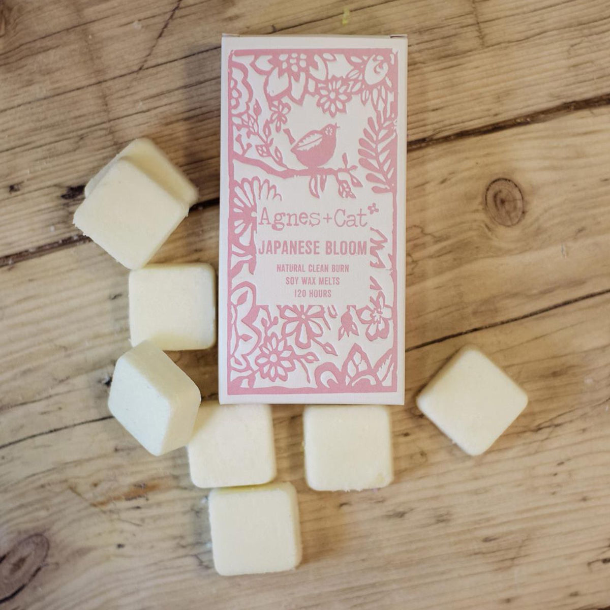Agnes + Cat Box of 8 Soy Wax Melts - Japanese Bloom | CardsAmoreStore