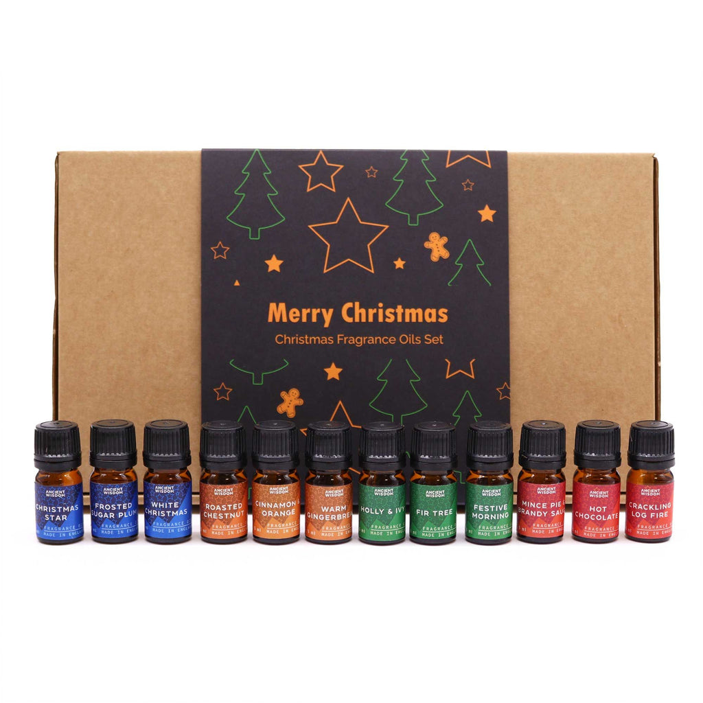 Christmas Fragrance Oil Gift Set - Festive Delights (5ml × 12) | CardsAmoreStore