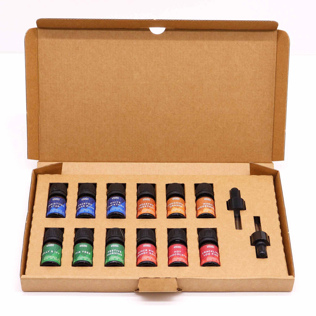 Christmas Fragrance Oil Gift Set - Festive Delights (5ml × 12) | CardsAmoreStore