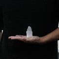 Natural selenite tower crystal – 5 cm polished white cleansing stone