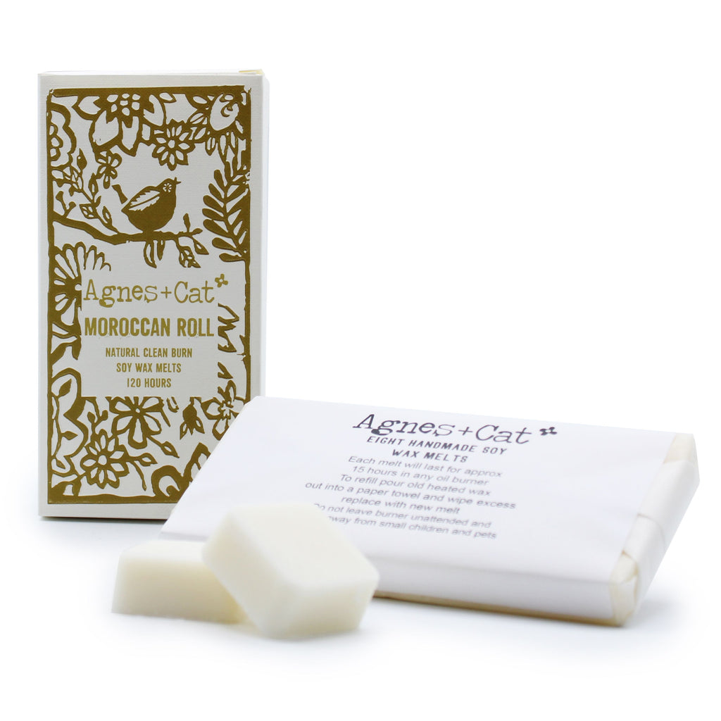 Agnes + Cat soy wax melts – Moroccan roll warm exotic fragrance