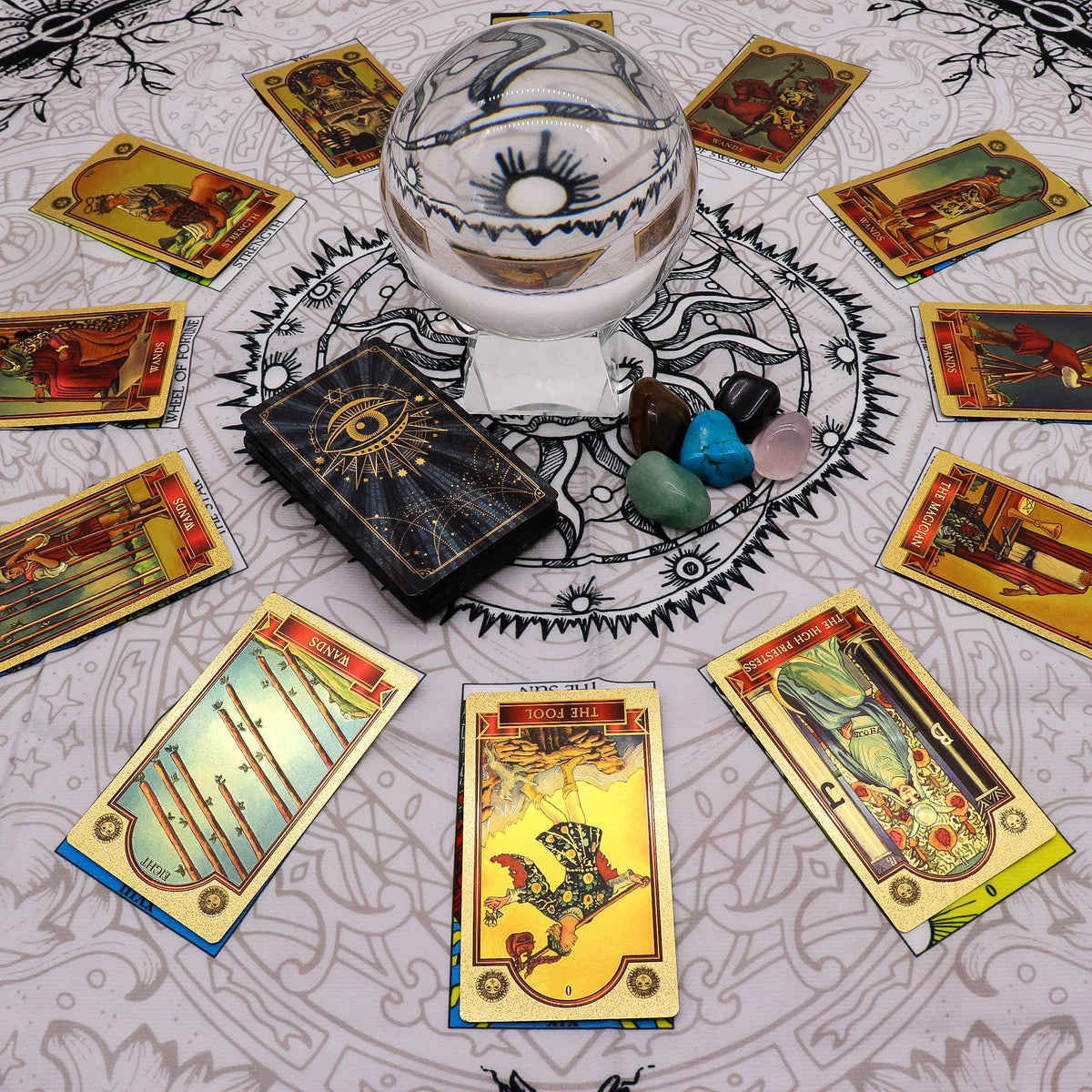 Tarot Reading Cloth - Tree of Life | CardsAmoreStore