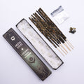 Arruda smudge incense sticks with labradorite crystal chips for protection and cleansing