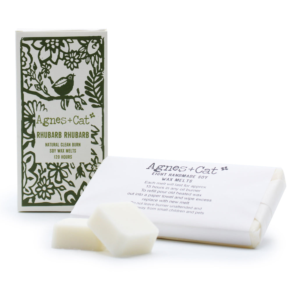 Agnes + Cat Box of 8 Soy Wax Melts - Rhubarb | CardsAmoreStore