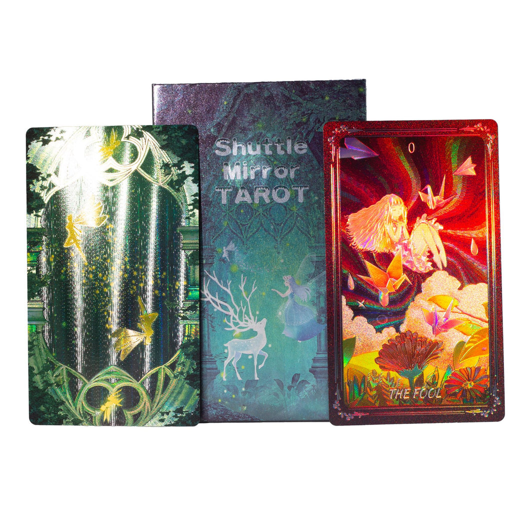 Complete 78-card Shuttle Mirror tarot deck for spiritual guidance