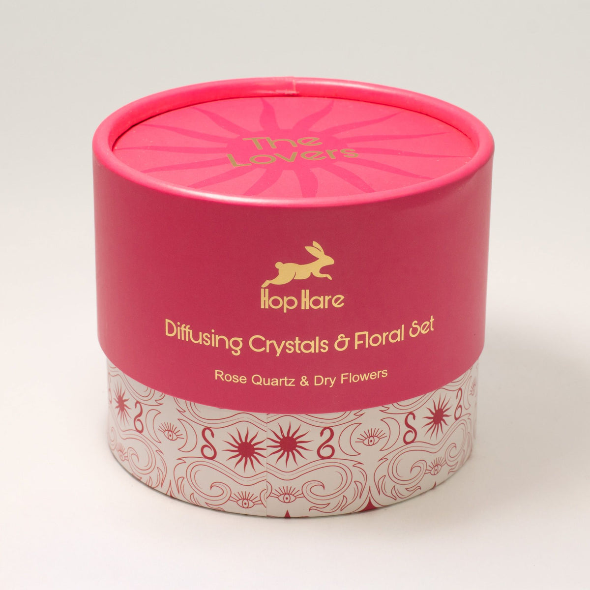 Hop Hare Diffusing Crystals & Floral Set – The Lovers (Rose Quartz) | CardsAmoreStore