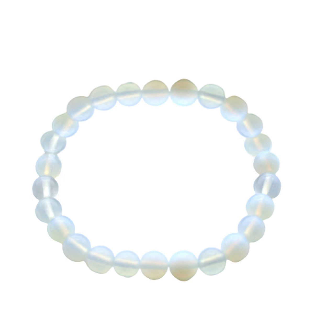 Opalite power bracelet – milky iridescent crystal beads for emotional balance