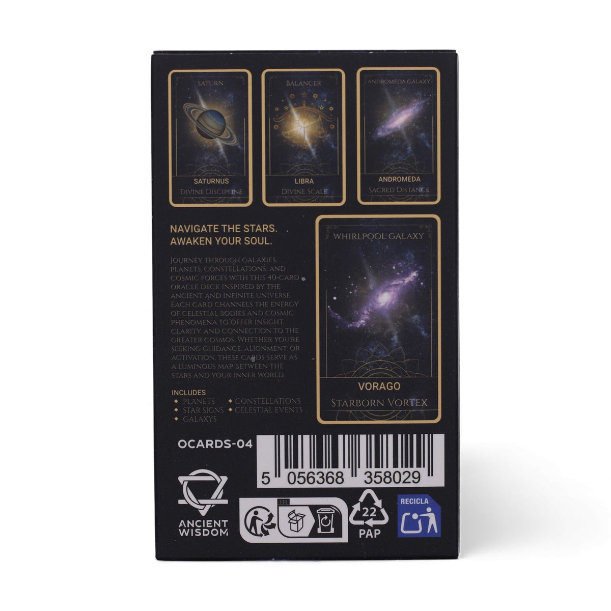 Celestial Energy Atlas Oracle Cards - Spiritual Deck | CardsAmoreStore
