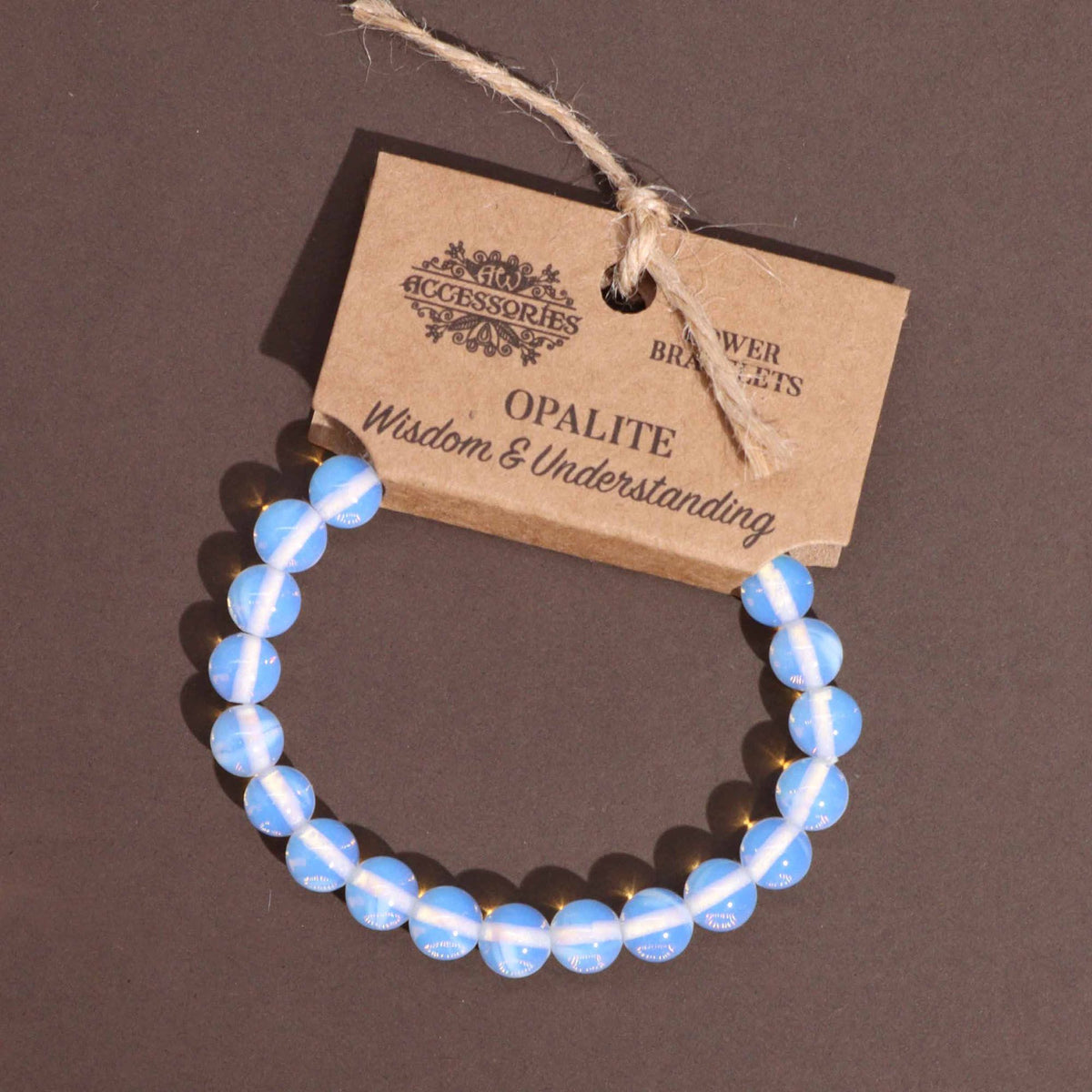 Opalite power bracelet – milky iridescent crystal beads for emotional balance