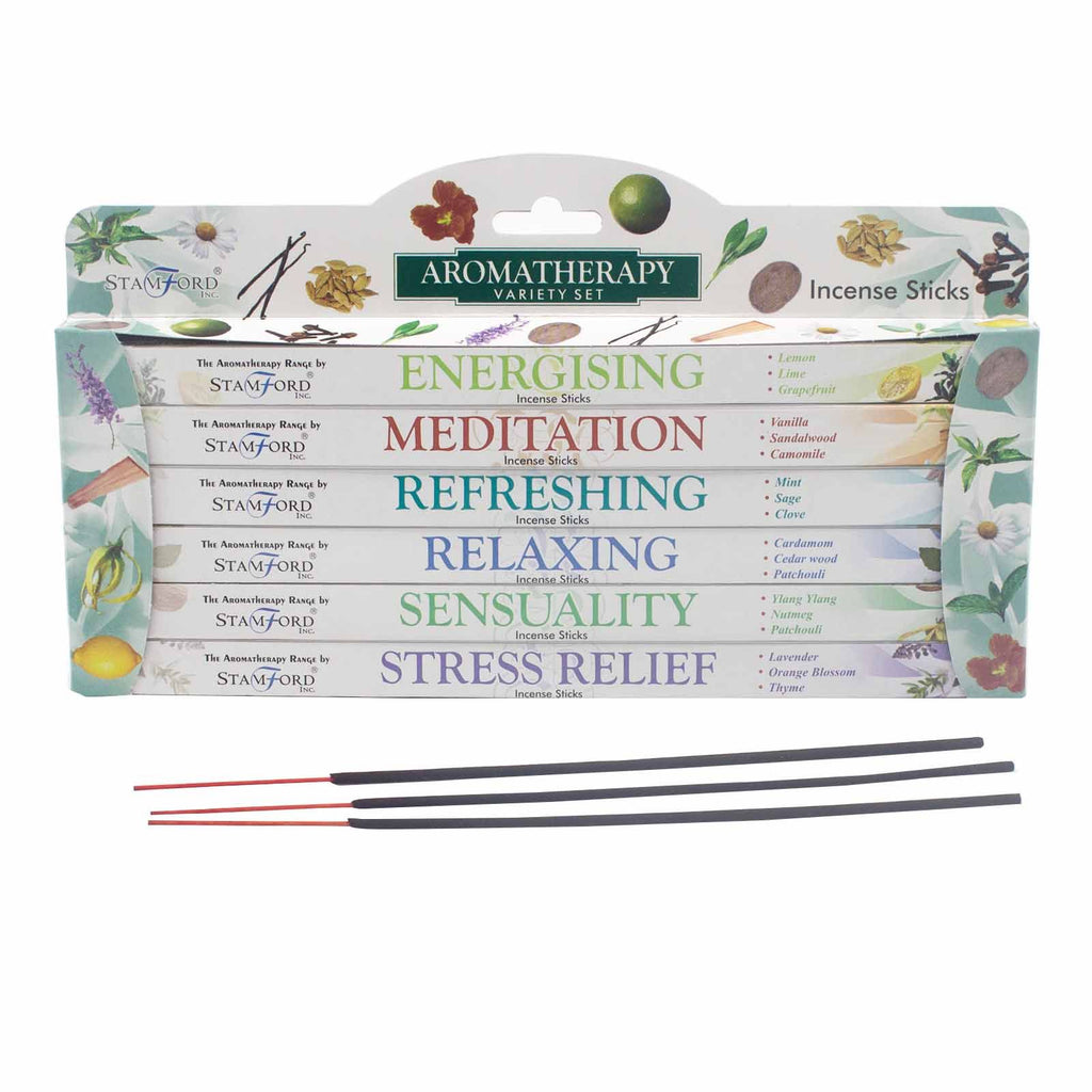 Stamford aromatherapy incense gift set with calming fragrance sticks