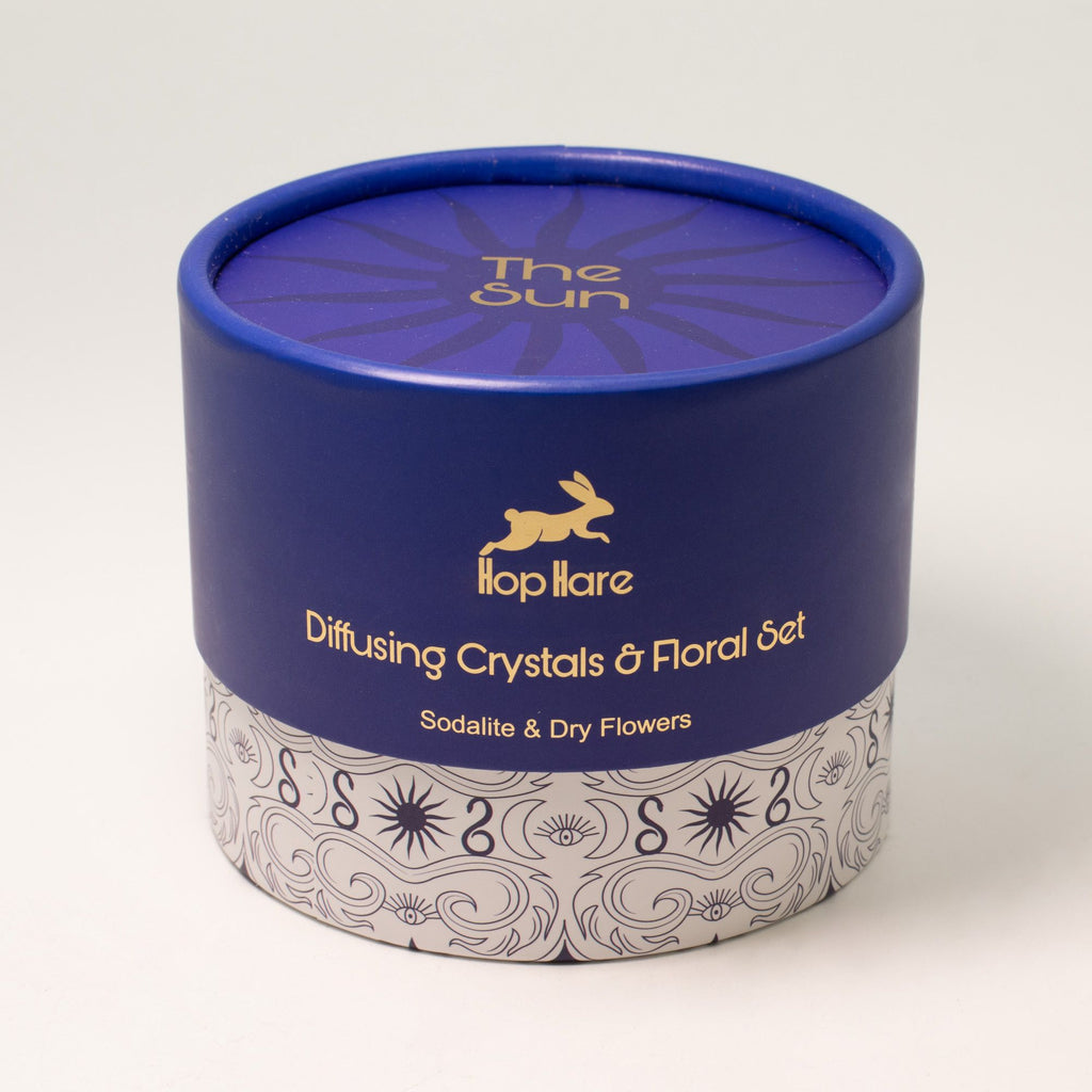 Hop Hare Diffusing Crystals & Floral Set – The Sun (Citrine) | CardsAmoreStore