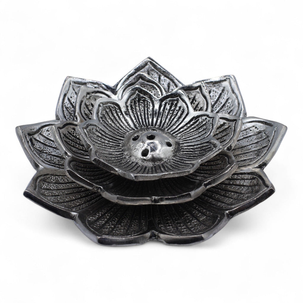Tri-Flower Lotus Flower Incense Holder | CardsAmoreStore
