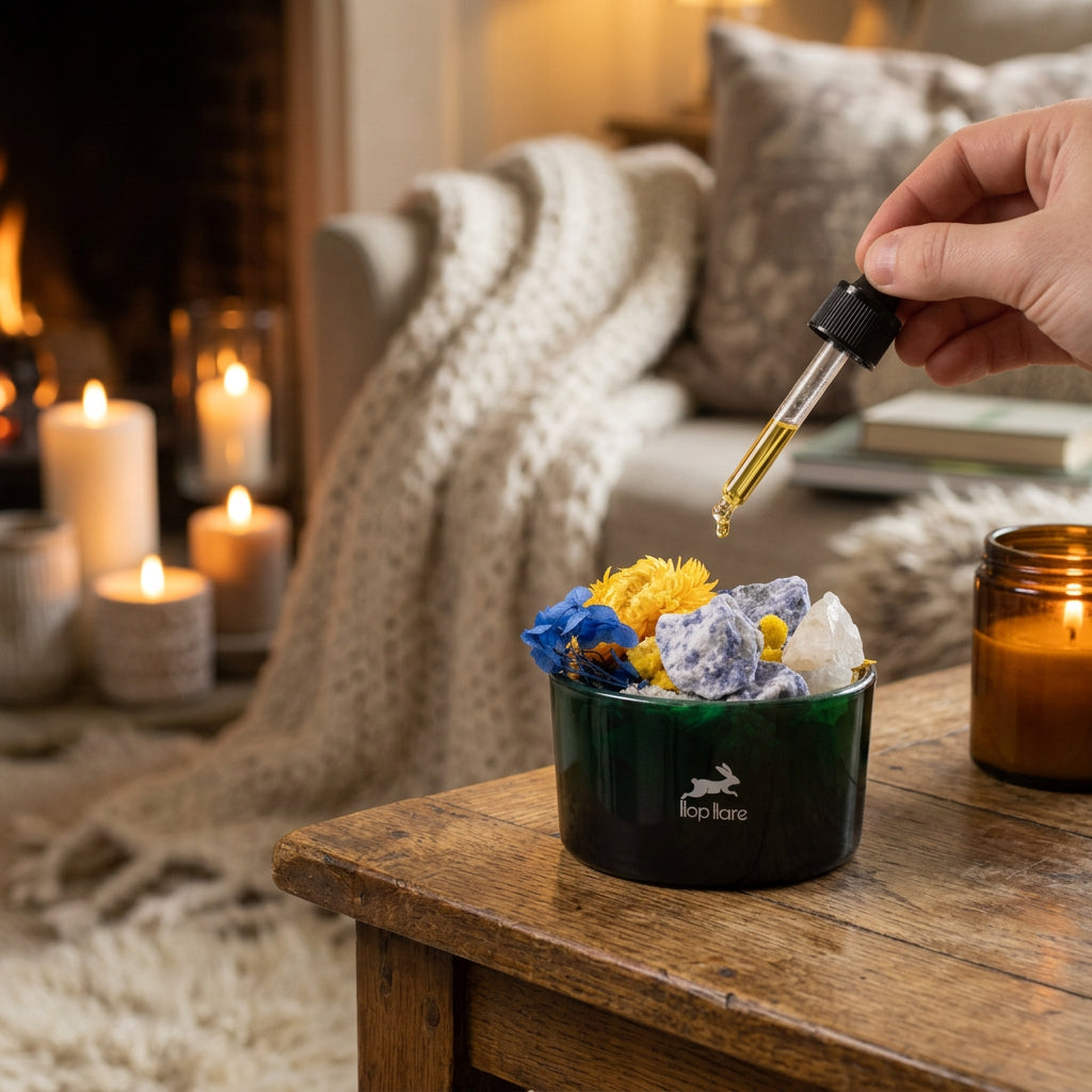 Hop Hare Diffusing Crystals & Floral Set – The Sun (Citrine) | CardsAmoreStore