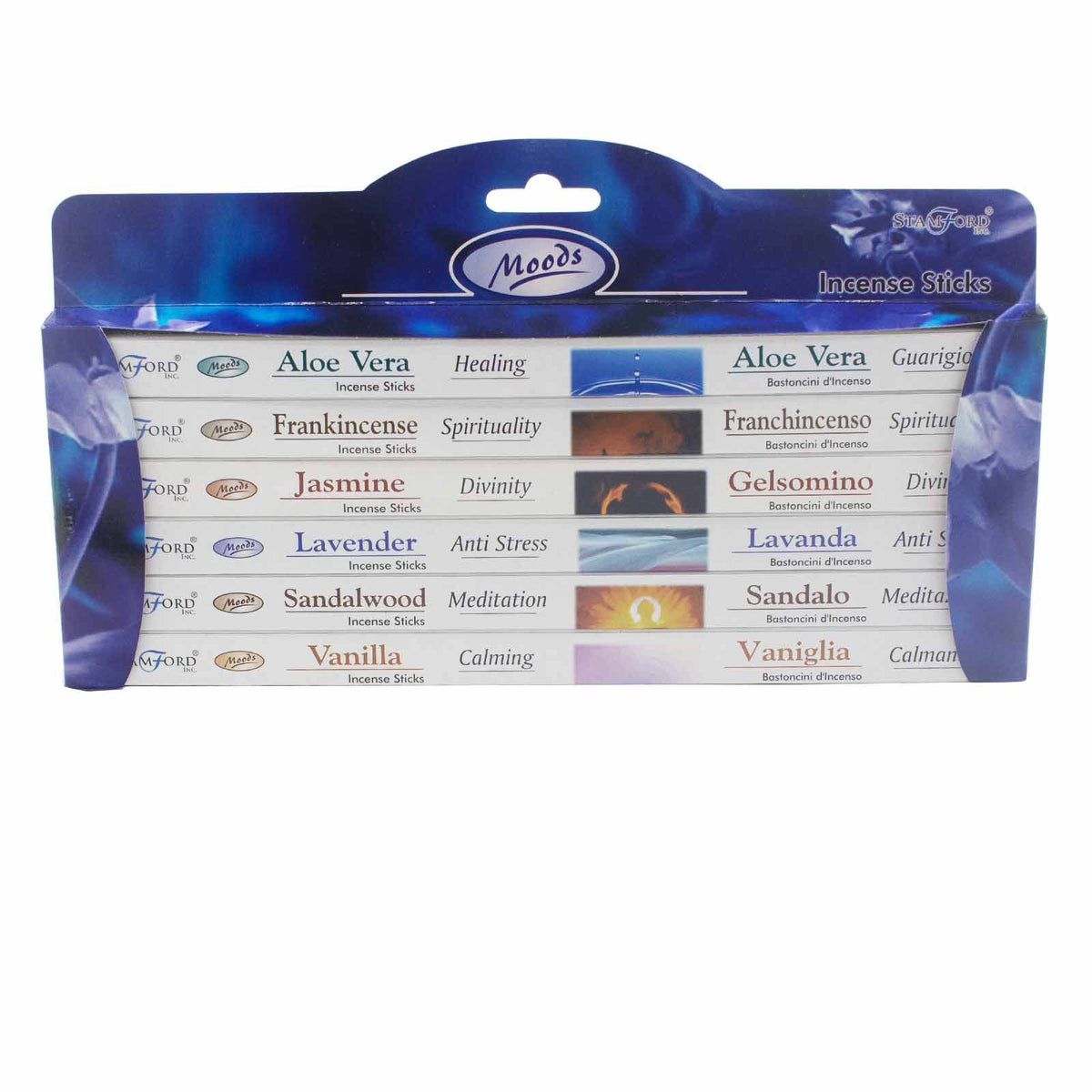 “Stamford incense gift set – moods collection with assorted fragrance sticks