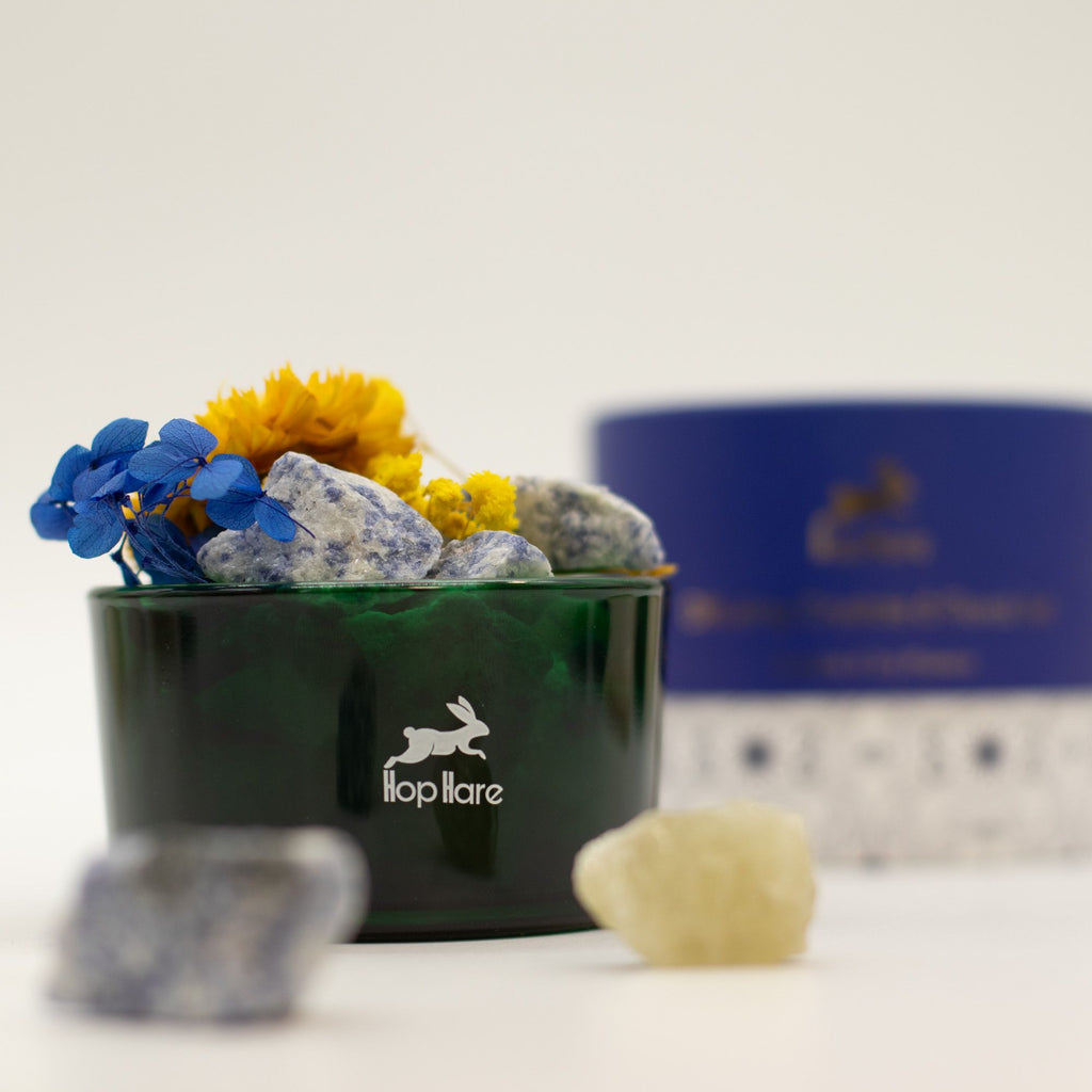 Hop Hare Diffusing Crystals & Floral Set – The Sun (Citrine) | CardsAmoreStore