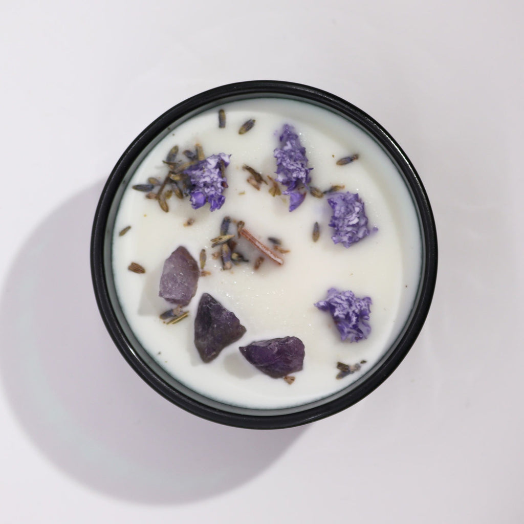  Moon (Amethyst Lavender Candle) Hop Hare Crystal Magic Flower Candle – The Moon (Amethyst Lavender Candle) | CardsAmoreStore