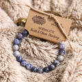 Sodalite power bracelet – blue crystal beads for clarity and intuitive thinking