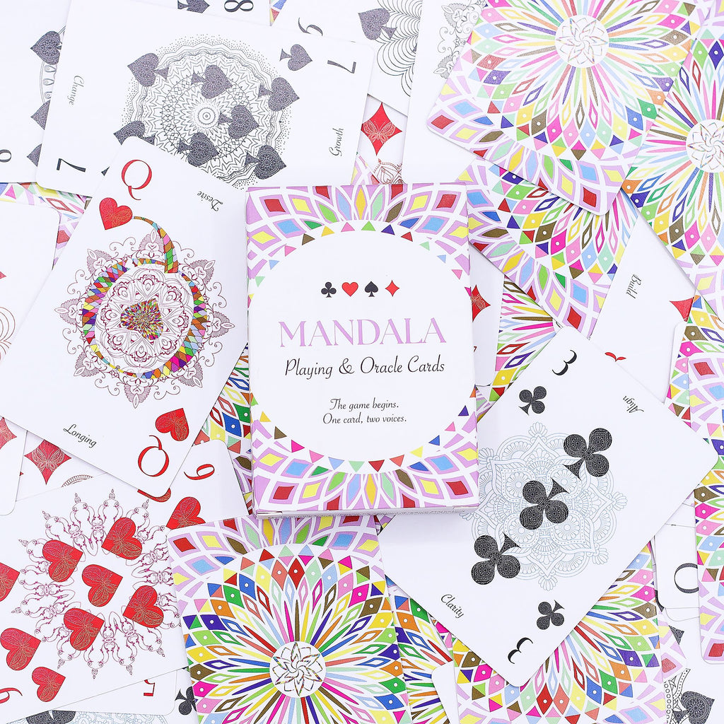 Mandala Playing & Oracle Cards – Kaleidoscope Symmetry | CardsAmoreStore