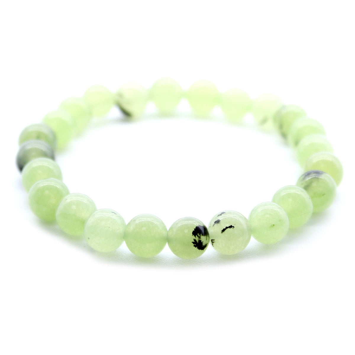 Jade power bracelet – green crystal beads for luck, harmony and wellbeing