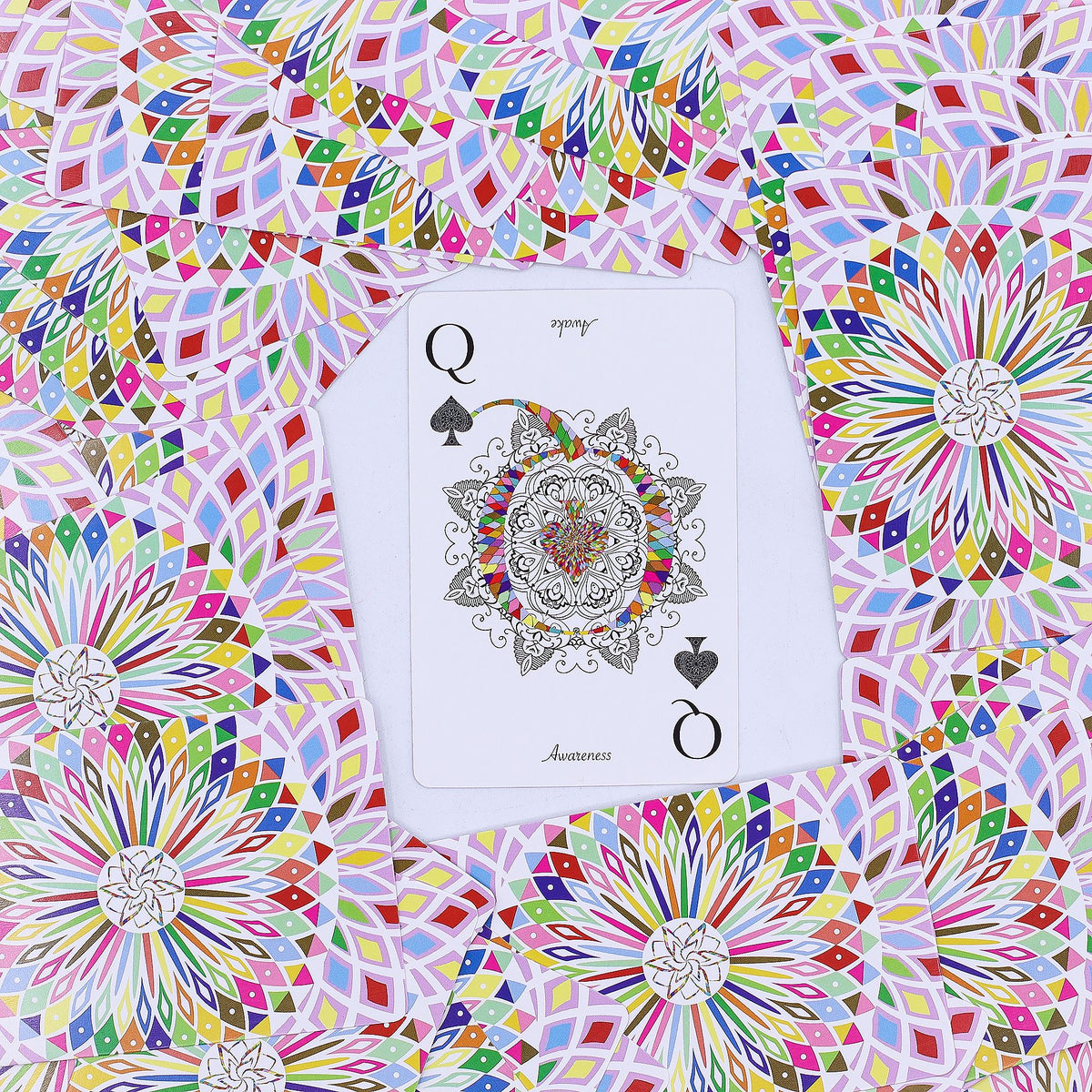 Mandala Playing & Oracle Cards – Kaleidoscope Symmetry | CardsAmoreStore